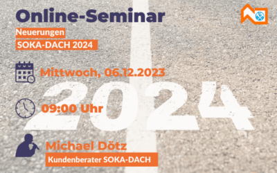 Online-Seminar SOKA DACH – Neuerungen SOKA-DACH 2024 am 06.12.2023