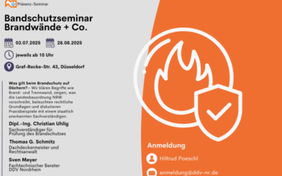 Brandschutzseminar – 03.07.2025 / 28.08.2025