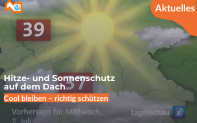 Hitzeschutz auf dem Dach: So schützen sich Dachdeckerinnen und Dachdecker richtig