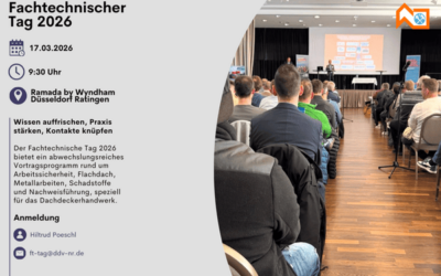Fachtechnischer Tag 2026 – Dachdecker-Verband Nordrhein (17. März 2026, Ratingen)