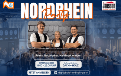 Nordrhein Party auf der DACH+HOLZ 2026 – gemeinsam mit H. Janssen & Co. KG