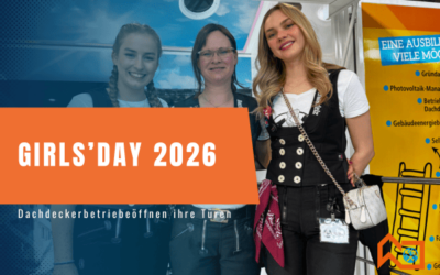 Girls’Day 2026: Mädchen entdecken das Dachdeckerhandwerk!