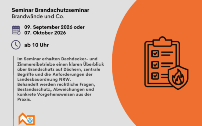 Brandschutzseminar in Düsseldorf am 09.09.2026 oder 07.10.2026