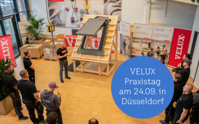 Dachdecker-Verband Nordrhein vor Ort beim VELUX -Praxistag in Düsseldorf
